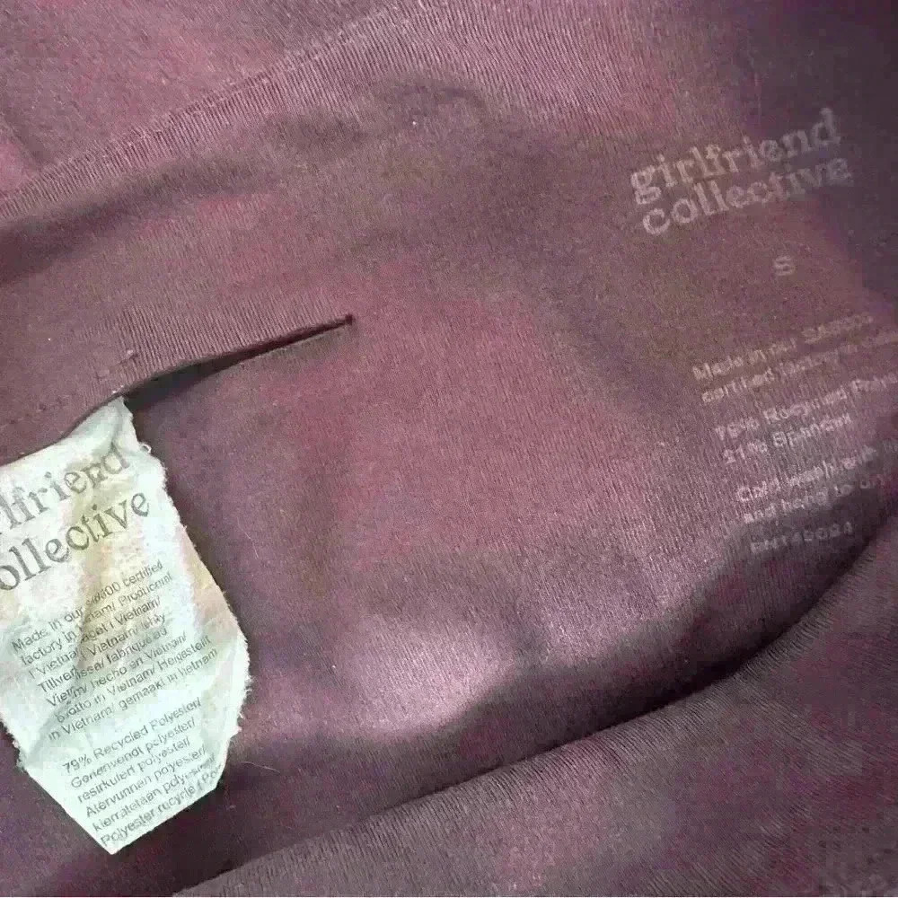 Girlfriend collective burgundy leggings women’s size small buttery soft - Picture 5 of 5